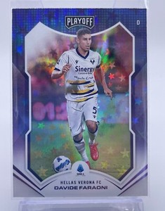 2021-22 Panini Chronicles Playoff Serie A Soccer Purple Astro Davide Faraoni #69