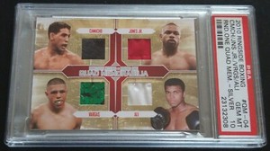 2010 Ringside Boxing Ali Jones Jr Camacho Vargas Relic Silver PSA 10 GEM MT POP1