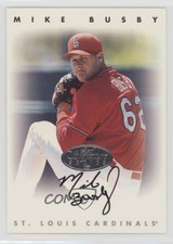 1996 Leaf Signature Series Auto Silver Mike Busby Rookie Auto RC