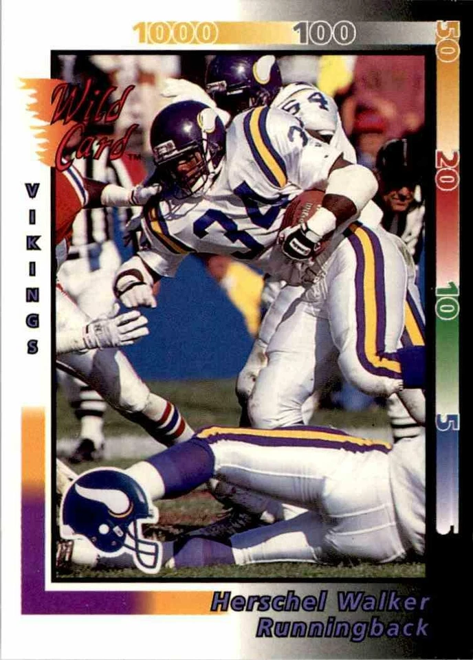 1992 Wild Card - Football Singles - #1 - 250 - Pick Your Players - Image 1 of 1