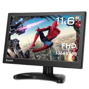 11.6'' HDMI Monitore 1366x768 Display mit VGA BNC AV, Game Consoles Bildschirm - Bild 1 von 11