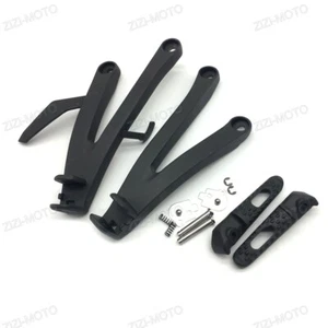 New Black Rear Passenger Foot Pegs Bracket Fit For Honda CBR600RR 2007-2023 F5 - Picture 1 of 7