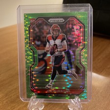 Joe Burrow Panini Prizm Rookie Neon Green No 307 2020