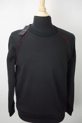 Suéter Giorgio Armani Etiqueta Negra Azul Oscuro Rojo Detalle 100% Cachemira Talla 48 NUEVO Foto 1 de 4