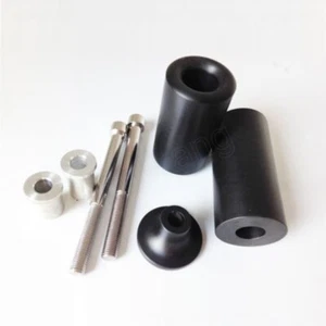 Protector de choque deslizadores de cuadro negro apto para Kawasaki Ninja ZX6R ZX6RRR 2003 2004 - Imagen 1 de 3