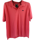 Jeep Men's Polo Shirt Salmon Pink Size 3XL 100% Cotton 