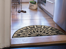 Fußmatte Salonloewe Table Mandala beige 2 Größen zur Wahl rund+halbrund Efia