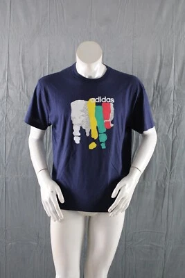 Camisa Adidas Vintage - Abstracta 3 Rayas - Para Hombre Grande Foto 1 de 4