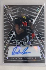 Dontay Demus Jr. - 2023 Leaf Exotic Football Autograph #4/9