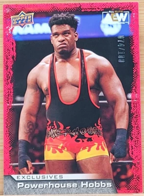 2022 UPPER DECK AEW POWERHOUSE HOBBS  EXCLUSIVES #D/100 - Image 1 of 2