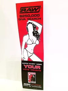 Vintage Wrestling - WWF WWE 2004 rohe DIVA Suche STOßSTANGE AUFKLEBER - Brandneu - Bild 1 von 4