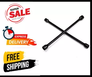 Wrench 4 Way Lug Nut Tool 14 INCH Heavy Duty Socket Wheel Tire Change Universal - Picture 1 of 7