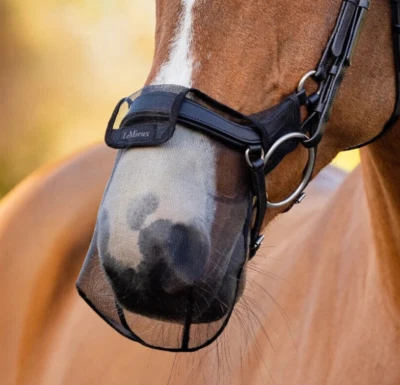 LeMieux Comfort Shield Drop Nose Filter Mesh UV Fly Head Shaking Net Black/Brown - Image 1 of 4