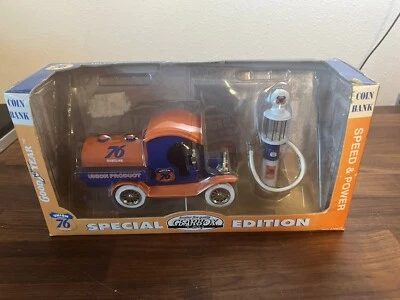 Vintage Union Product 1912 Ford “Model T” Locking Coin Bank Union 76 Gearbox  - Image 1 of 4