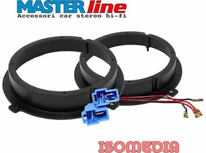 SUPPORTI ALTOPARLANTI ANTERIORI 165MM HYUNDAI I30 DAL 2012 A 2016 + CONNETTORI. - Foto 1 di 4