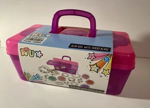 Chad Valley Be U Bead Box and 5000 Beads To Decorate The Plastic Storage Case - Picture 1 of 3