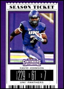 Panini Contenders Draft Picks 2019 David Johnson #28 Uni Panthers 🏈 - Imagen 1 de 2