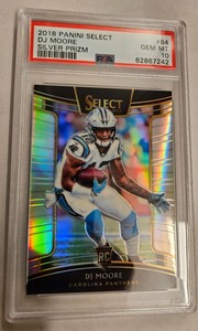 2018 Panini Select Concourse Silver Prizm DJ Moore #84 PSA 10 GEM MINT RC