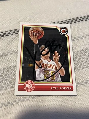Tarjeta Panini firmada por Kyle Korver de los Atlanta Hawks completa prueba de la NBA Foto 1 de 3