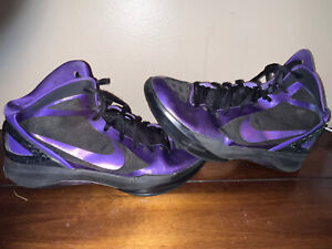 Nike Zoom Hyperdunk Flywire sz 11.5 Purple Black Basketball Shoes