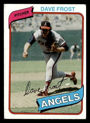 1980 Topps Dave Frost #423 EX California Angels - Image 1 of 2