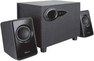 Avora 2.1 Subwoofer Lautsprecher Set, schwarz - VERTRAUEN - Bild 1 von 3