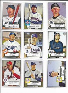 2007 Topps '52 PICK-A-ROOKIE Tulo Gordon Braun Lind Young Hamilton Miller Upton