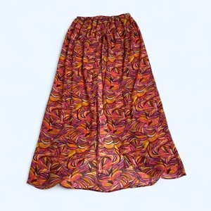 Colorful & Vivid See Through Beach Cover Skirt Size UK 10 US 6 Abstract - Picture 1 of 7