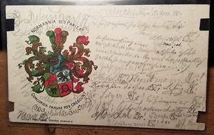 Corps Normannia München - 1898 - Wappen / Karte - Studentika - Bild 1 von 1