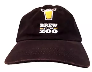 Brew At The Zoo Baseball Hat Baltimore 100% Cotton Black Adjustable Buckle Strap - Picture 1 of 6