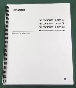 Yamaha Motif XF6 / XF7 / XF8 Bedienungsanleitung: Kammgebunden mit Schutzhüllen! - Bild 1 von 1