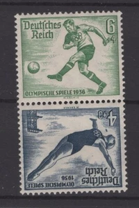 (WH23175) GERMAN REICH - 1936, MI SK 27, PAIR, MNH, CV € 30, SEE SCANS - Picture 1 of 2