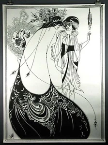 Póster extra grande de Aubrey Beardsley, The Peacock Skirt - Imagen 1 de 1