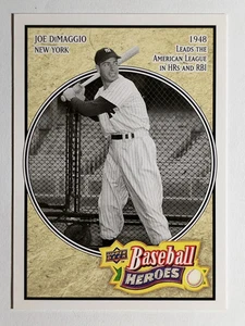 2010 Upper Deck Baseball Heroes #BH6 Joe DiMaggio (NM) - Picture 1 of 2
