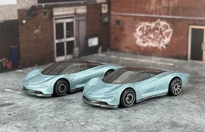 Hot Wheels HW Exotic 2/10 McLaren Speedtail 227/250 Blue (Lot of 2) - Picture 1 of 8