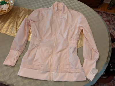 Chaqueta Apana Mujer Rosa Atlética Cremallera Completa Calentamiento Yoga Gimnasio Resistencia al Agua Grande Foto 1 de 4