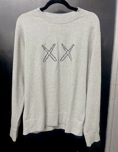 KAWS x Sesame Street Uniqlo Sweatshirt 2018 GRAY  Crewneck Sweater Mens Medium - Picture 1 of 7