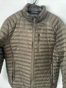 Nautica Men's Wind & Water Resistant Reversible Quilted Puffer Jacket (M) Copper - Picture 1 of 14