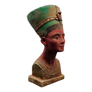 Queen Nefertiti Bust Sculpture Egyptian Symbol of Beauty and Royal Power - Picture 1 of 10
