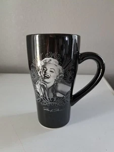 Marilyn Monroe Tall Coffee Cup Mug black "I Just Want to be Wonderful" - Picture 1 of 6