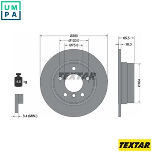 2x BRAKE DISC 92132903 FOR BMW N43B20A N47D20C/A M47D20 N46B20B 2.0L N45B16 1.6L - Picture 1 of 9