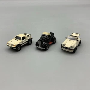 Vintage Galoob Micro Machines Ford 80s Mustang, '36 Roadmaster & Porsche 911 - Picture 1 of 22