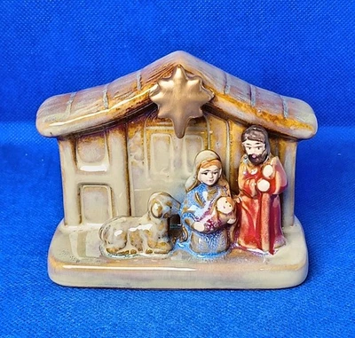 Gisela Graham Nativity Scene Manger Ornament Figurine Decoration Mary Jesus - Image 1 of 4