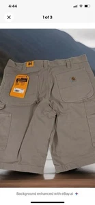 Carhartt Men's 34 Tan Cotton/Spandex Rugged Flex Rigby Work Short - Picture 1 of 3