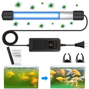 Aquarium Clean Light,11W Submersible Light with Test Card,Aquarium Water Clea... - Picture 1 of 7