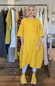 Jill Tunic Dress- TGA9130 Sewing Pattern by Tina Givens- Lagenlook Style! XS-3X - Picture 1 of 3