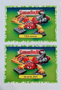 Garbage Pail Kids 2017 Battle of The Bands - Ted Mouse , Dead D. Jay Green - Picture 1 of 2