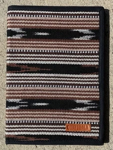 Guatemalan Tapestry Notebooks Black/Brown Multicolor with Removeable Covers - Foto 1 di 4