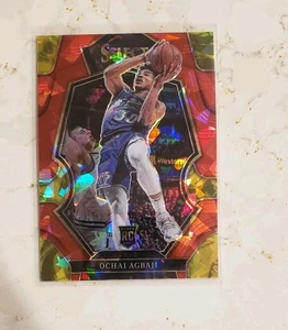 2022-23 Select Ochai Agbaji Utah Jazz Red Cracked Ice Prizm RC #199 - Picture 1 of 2