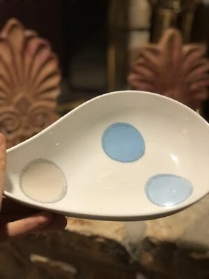 Plato de lágrima mediano Noritake Ambience JAVA BLUE 9 Foto 1 de 4